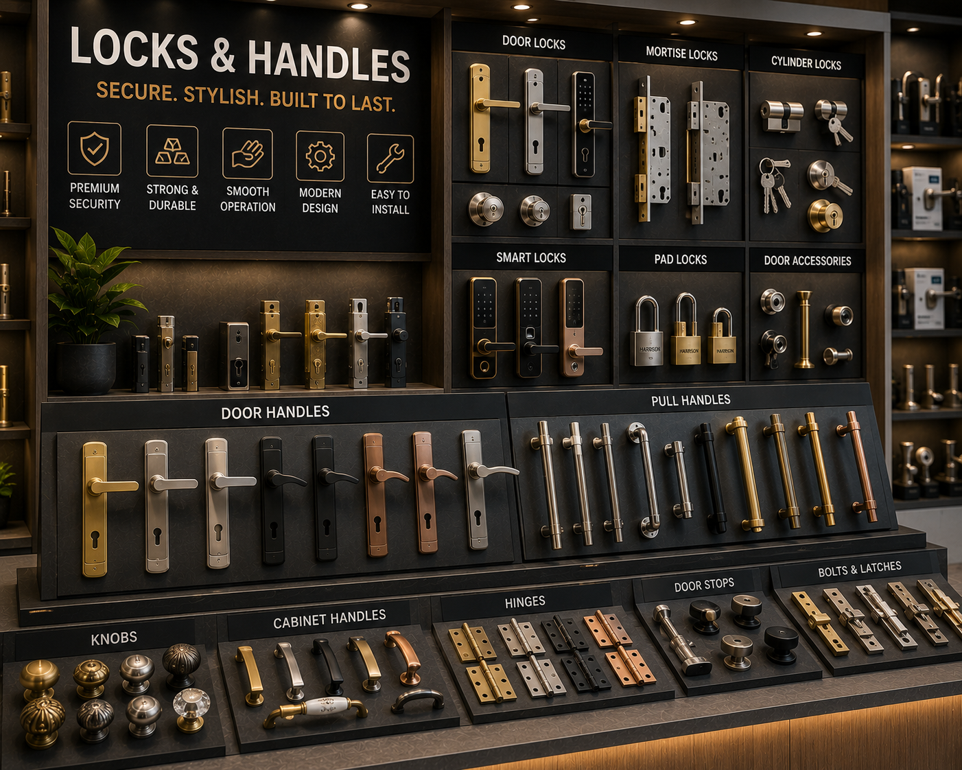Locks, Handles & Security